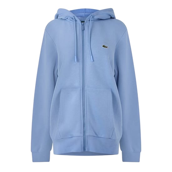 Lacoste Heren-hoodie met volledige ritssluiting van katoenmix en basic logo (Blauw) - Image 1