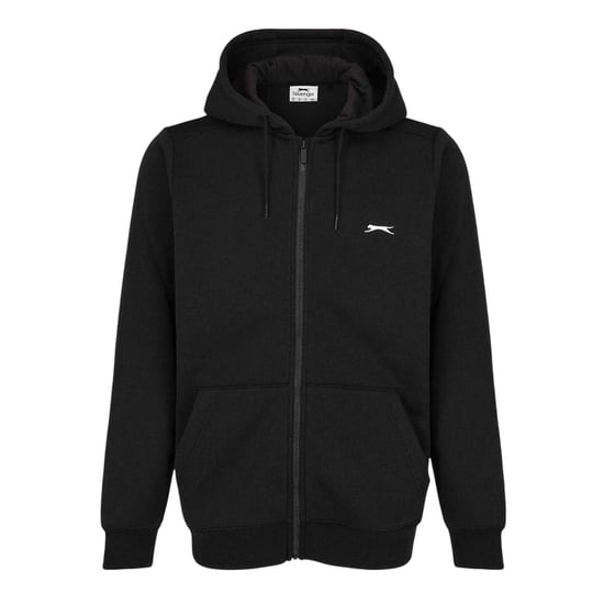 Slazenger Heren Polycotton Full Zip Hoodie (Zwart) - Image 2
