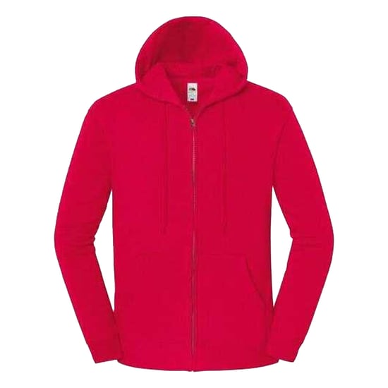 Fruit of the Loom Unisex Adult Iconic Premium Full Zip Hoodie (Red) - Image 1