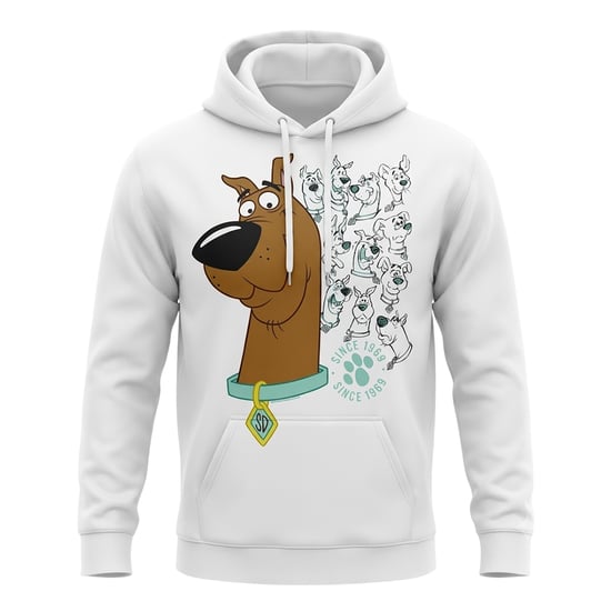 Scooby Doo Unisex Evolution-hoodie voor volwassenen (Wit) - Image 1