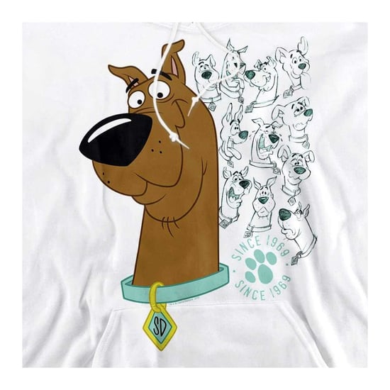 Scooby Doo Unisex Evolution-hoodie voor volwassenen (Wit) - Image 3