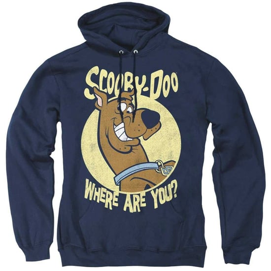 Scooby Doo Unisex-hoodie voor volwassenen met de tekst ‘Where Are You?’ (Marine) - Image 1