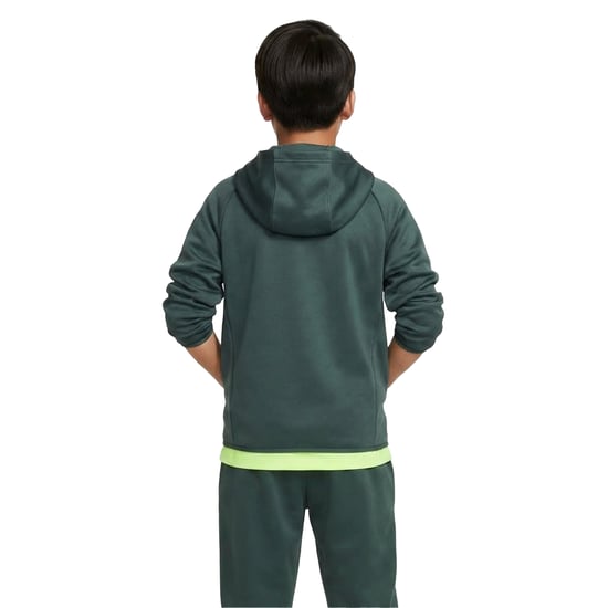 Nike Childrens/Kids Therma Fit Long-Sleeved Full Zip Hoodie (Vintage Green) - Image 3