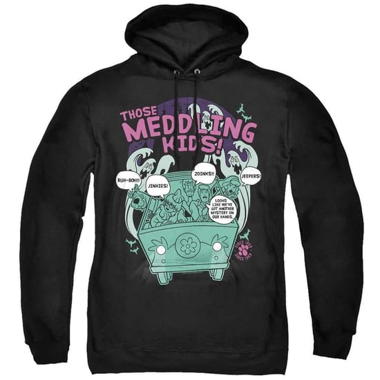 Scooby Doo Unisex-hoodie voor volwassenen ‘Meddling Since 1969’ (Zwart) - Image 1