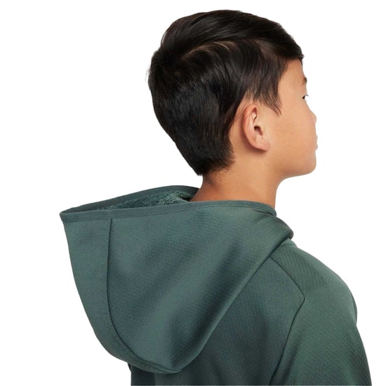 Nike Childrens/Kids Therma Fit Long-Sleeved Full Zip Hoodie (Vintage Green) - Image 5