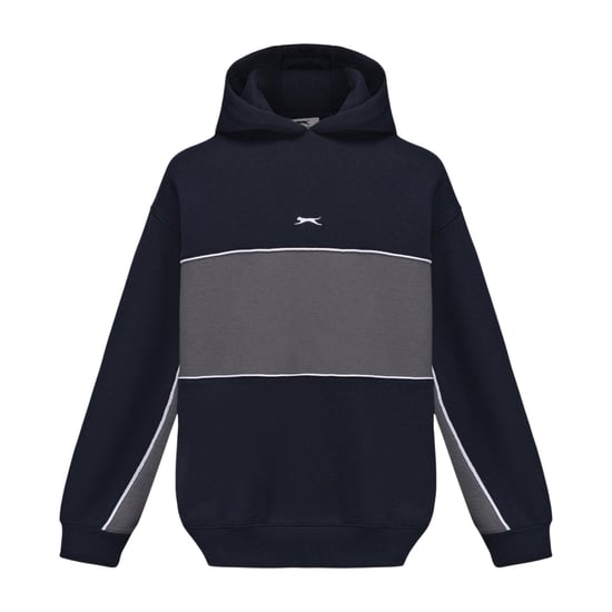 Slazenger Hoodie met trekkoord en kleurblokken voor heren (Marine) - Image 2