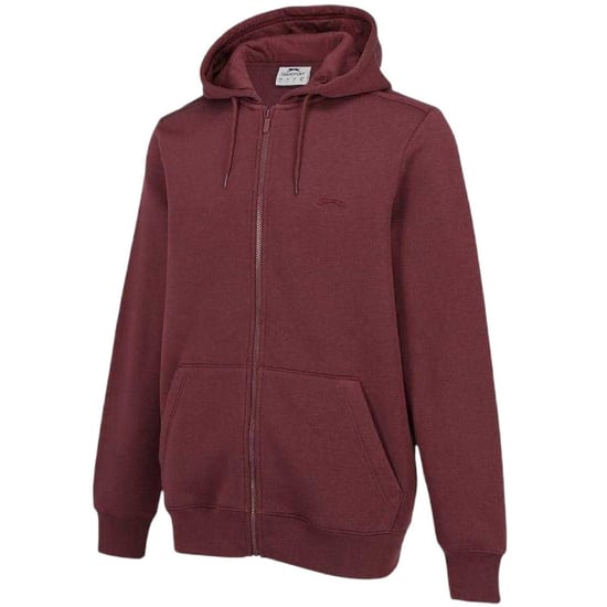 Slazenger Heren Polycotton Full Zip Hoodie (Bourgondië) - Image 3