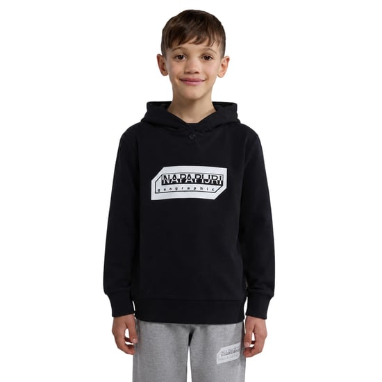 Napapijri Childrens/Kids Kitik Drawstring Hoodie (Black) - Image 1