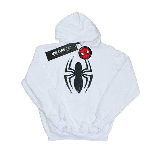 Marvel Boys Spider-Man Ultimate Spider Logo Hoodie (White) - Image 2