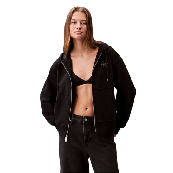 Calvin Klein Womens/Ladies Full Zip Hoodie (Black) - Image 1