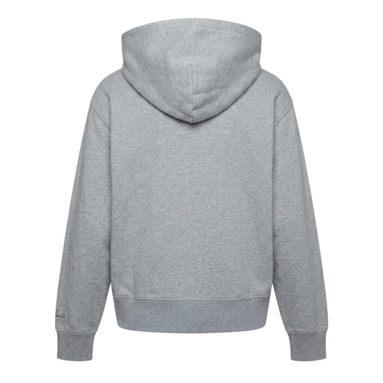 Levis Womens/Ladies Lettering Full Zip Hoodie (Heather Grey) - Image 2