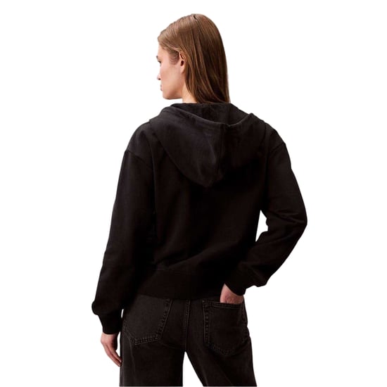 Calvin Klein Womens/Ladies Full Zip Hoodie (Black) - Image 3