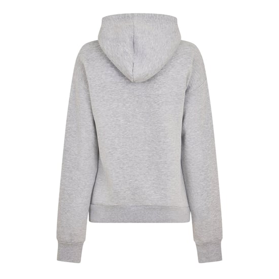 USA Pro Womens/Ladies Logo Marl Classic Drawstring Hoodie (Grey Marl) - Image 3
