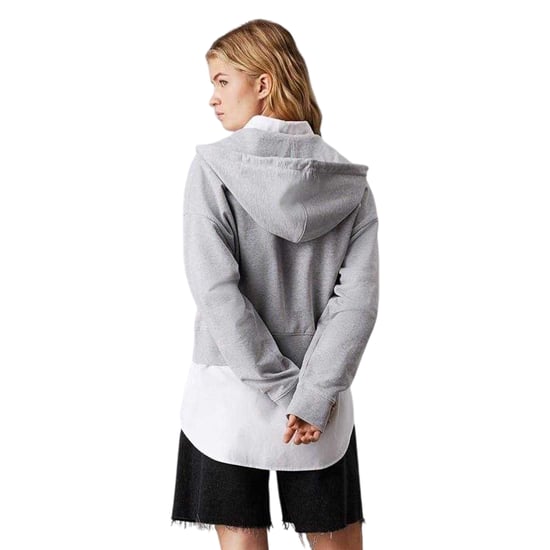 Calvin Klein Womens/Ladies Full Zip Hoodie (Heather Grey) - Image 3