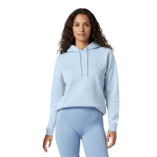 USA Pro Womens/Ladies Logo Marl Classic Drawstring Hoodie (Blue) - Image 1