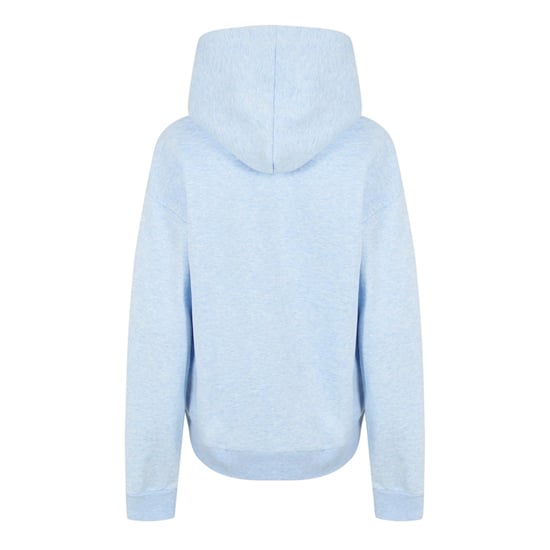 USA Pro Womens/Ladies Logo Marl Classic Drawstring Hoodie (Blue) - Image 3