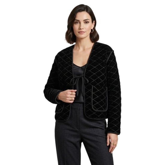 Biba Glanzend veloursjasje voor dames (Zwart) - Image 1