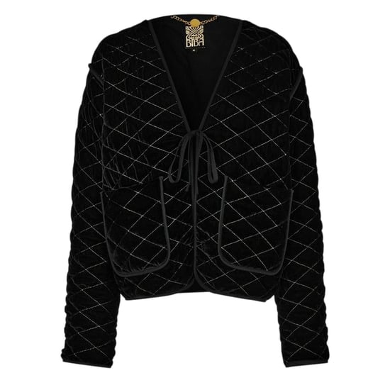 Biba Glanzend veloursjasje voor dames (Zwart) - Image 2