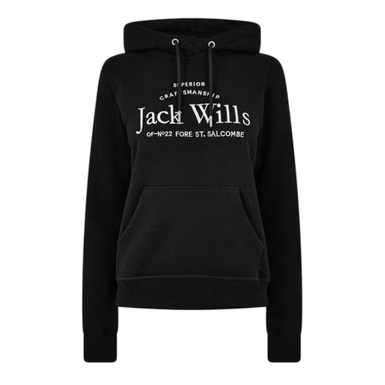Jack Wills Womens/Ladies Graphic Logo Hoodie (Black) - Image 2