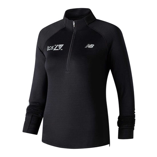 New Balance Sportief hardloopshirt met opschrift voor dames (Zwart) - Image 2