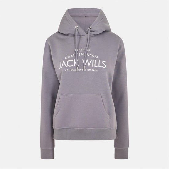 Jack Wills Hoodie met grafisch logo voor dames (Schemerig blauw) - Image 1