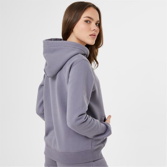 Jack Wills Womens/Ladies Graphic Logo Hoodie (Grey Blue) - Image 2