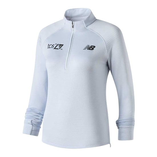 New Balance Sportief hardloopshirt met opschrift voor dames (Lichtblauw) - Image 2