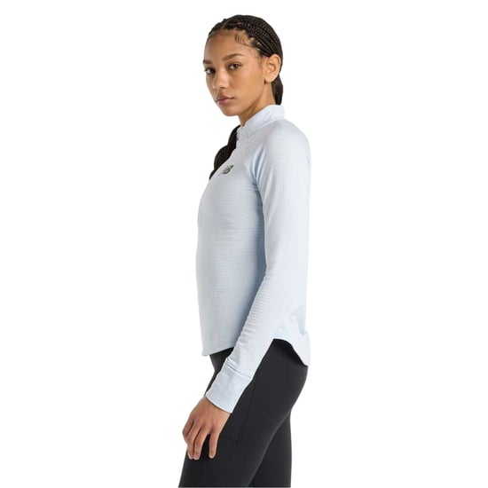 New Balance Sportief hardloopshirt met opschrift voor dames (Lichtblauw) - Image 3