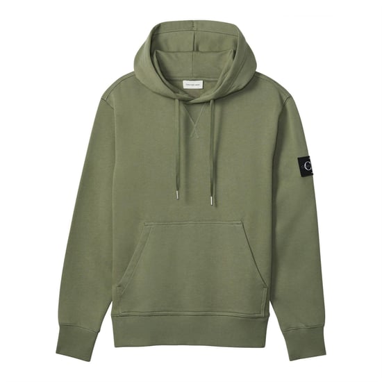 Calvin Klein Mens Monogram Badge Hoodie (Deep Lichen Green) - Image 1