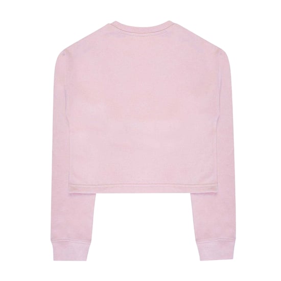 Miso Girls Love Crop Sweatshirt (Pink) - Image 2