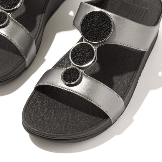 FitFlop Halo bead-circle metallic h-bar slides - Image 6
