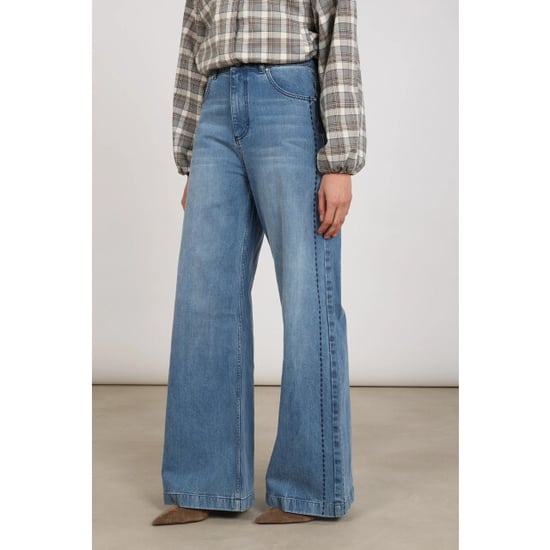 Nukus Nkf09118 298 stevi pants embroidery blue denim - Image 3