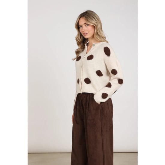 Nukus Nkf05031 388 laure cardigan dots offwhite/chocolate - Image 5