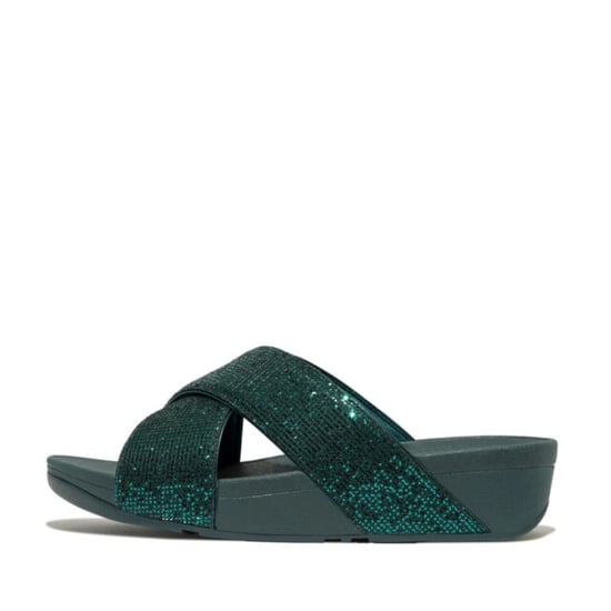 FitFlop Lulu cross slide glitterball metallic - Image 1