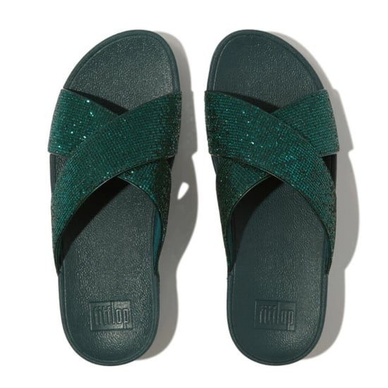 FitFlop Lulu cross slide glitterball metallic - Image 3