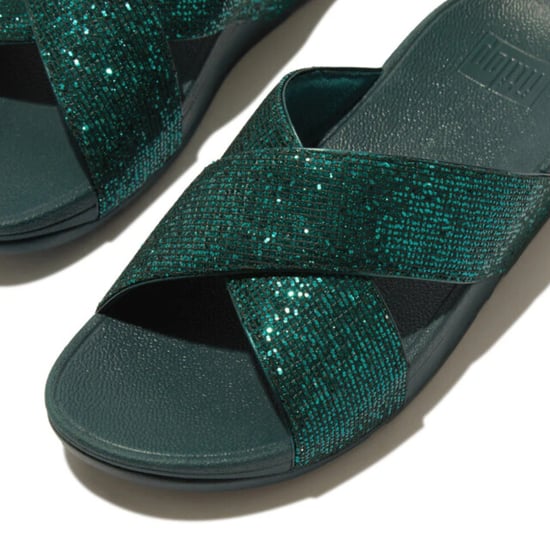 FitFlop Lulu cross slide glitterball metallic - Image 4
