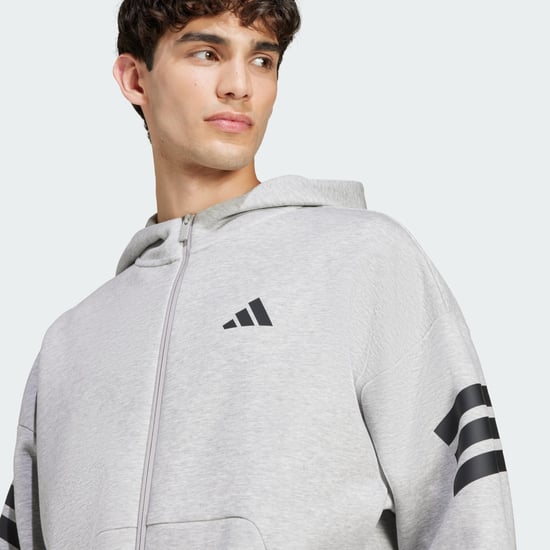 Future Icons 3-Stripes Full-Zip Hoodie - Image 4