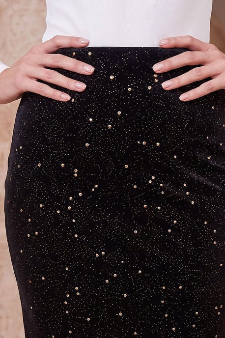 Glitter Velvet Skirt - Image 4