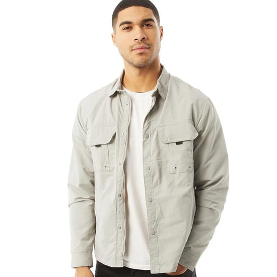 Brave Soul Mens Jacket Full Zip Button Fastening Collared Jacket - Image 1