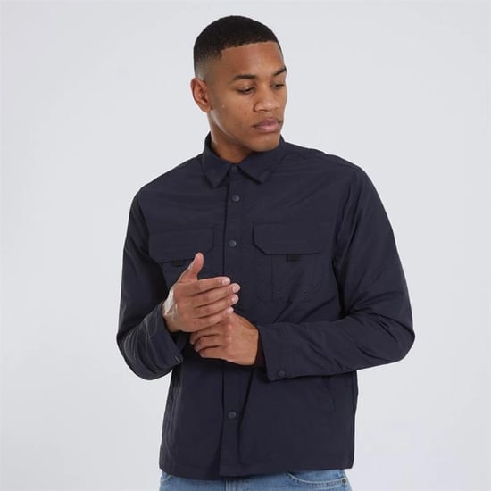 Brave Soul Mens Jacket Full Zip Button Fastening Collared Jacket - Image 1