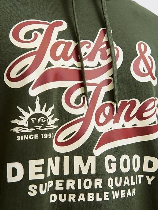 JACK & JONES Mens Big & Tall Plus Size Sweat Hoodie - Image 2