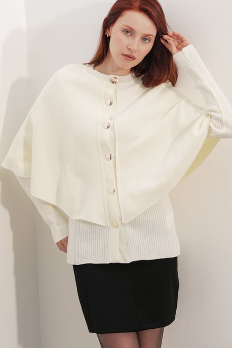 Ribbed Textured Long Sleeve Button-Up Cardigan - Image 3
