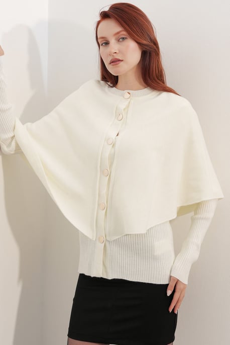 Ribbed Textured Long Sleeve Button-Up Cardigan - Image 4