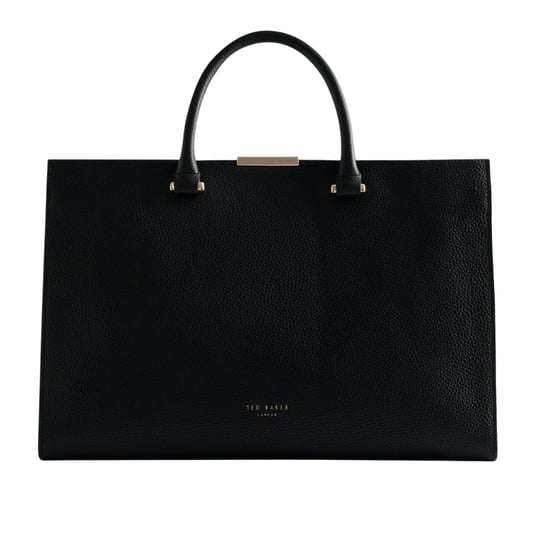 Ted Baker Rosane Bar Detail Medium Black Tote Bag - Image 1