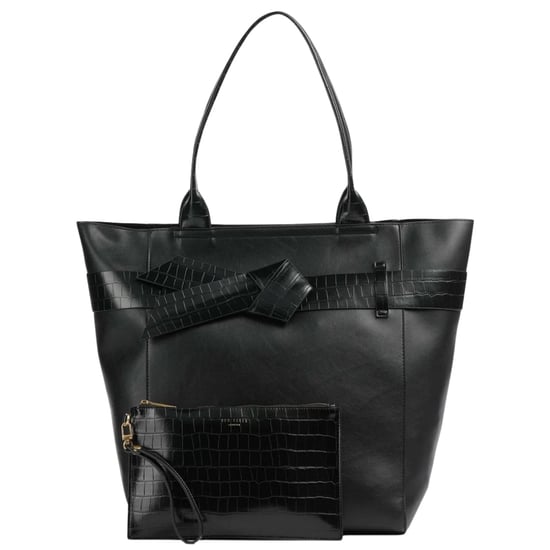 Ted Baker Croc Effect Knot Bow Black Tote Bag - Image 2