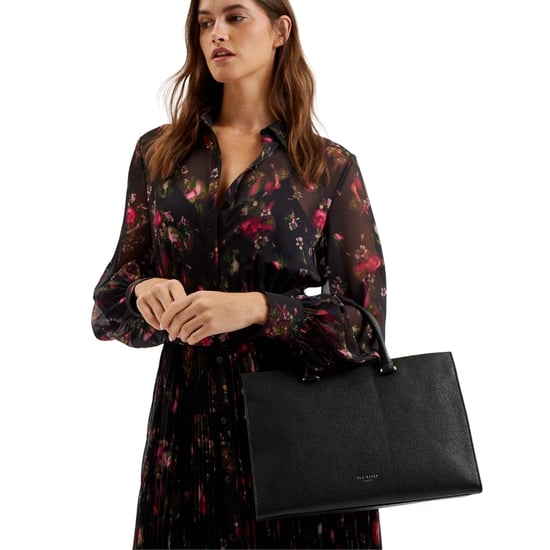 Ted Baker Rosane Bar Detail Medium Black Tote Bag - Image 4
