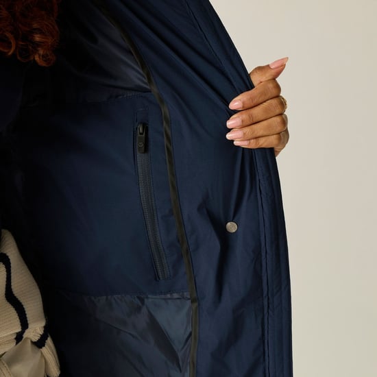 Regatta Womens/Ladies Eloria Long Length Padded Jacket (Navy) - Image 3