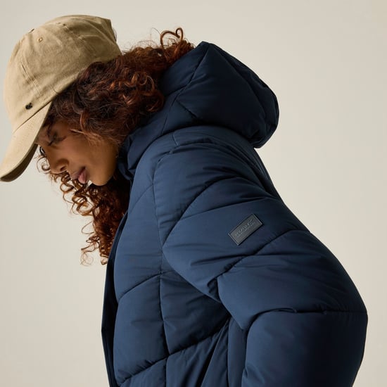 Regatta Womens/Ladies Eloria Long Length Padded Jacket (Navy) - Image 4