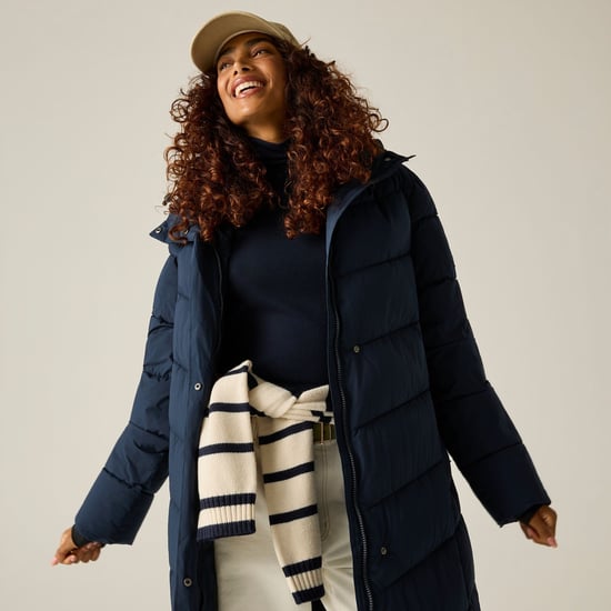 Regatta Womens/Ladies Eloria Long Length Padded Jacket (Navy) - Image 5