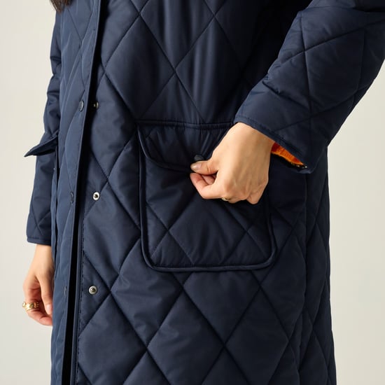 Regatta Womens/Ladies Orla Kiely Eclipse Mid Length Jacket (Navy) - Image 3